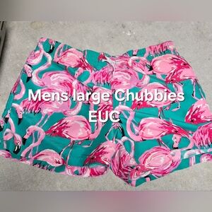 Chubbies Flamingo Print Swim Shorts - Pink & Teal